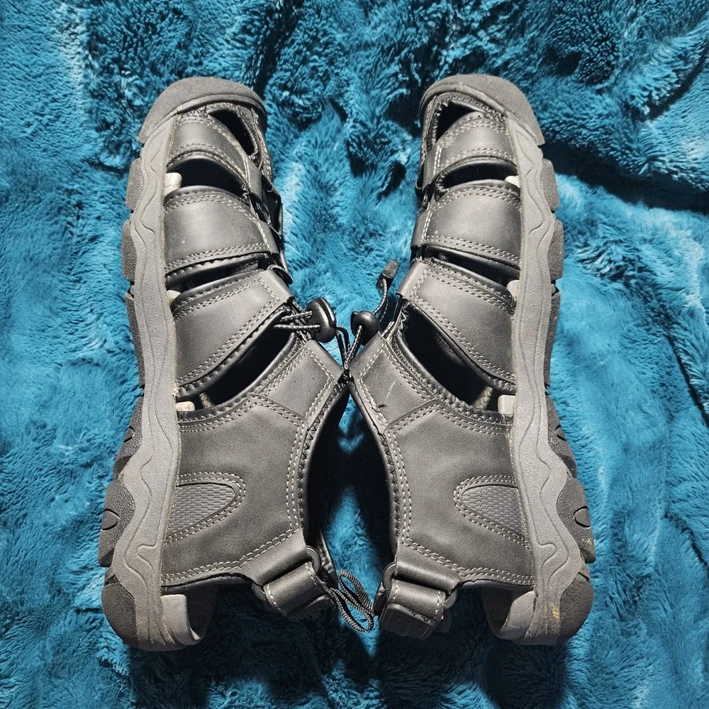 Eddie Bauer Men's‎ Hiking Sandals Meridian Man Made Closed Toe Gray Size 11M